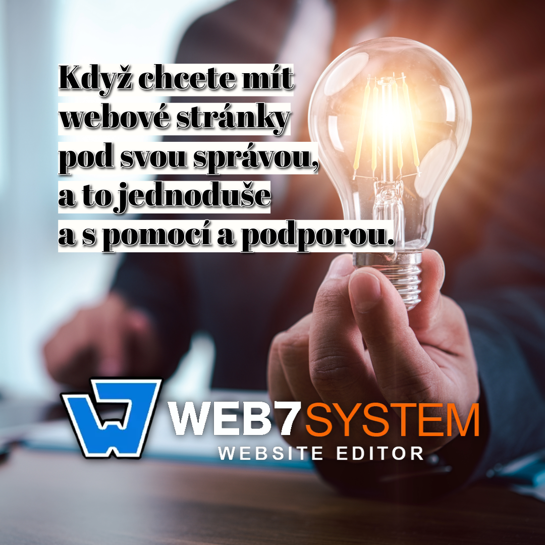 Web7system jako komplexní řešení webových stránek