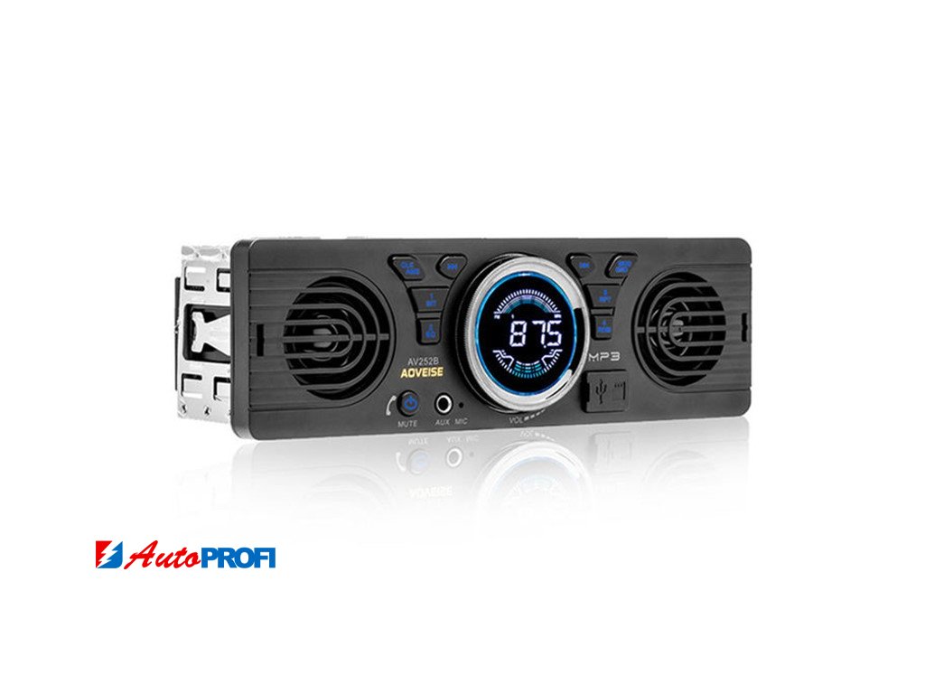SCC252BTR 1DIN autorádio BLUETOOTH/USB/SD/AUX, s vestavěnými reproduktory