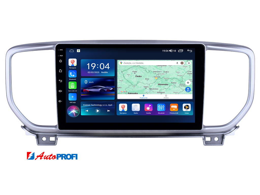 5413 everest evt autoradio s android 13 pro kia sportage 1 androidauto s dotykovou obrazovkou evtech cz