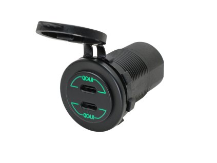 Adapter 12 24V 2x USB QC4 PD 2