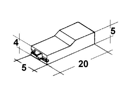 Kryt dutinky 28mm bily