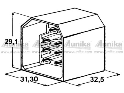 IMP 428971 Kryt 11 ks kolíku 6,3 mm