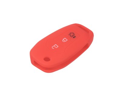 481FO105RED Silikonový obal pro klíč Ford Focus 2012-, Mondeo 2014- červený