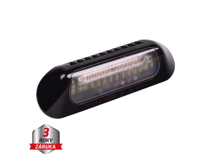 WL-B035 LED světlo nástěnné s výstražným světlem, černé, 48W, ECE R65