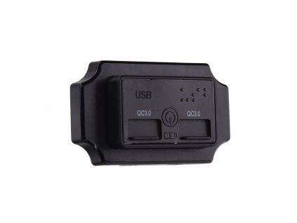 34677.2 2x USB QC3.0 zásuvka 12/24V, montáž na povrch, vypínač