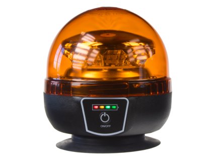 WLBAT180 AKU LED maják, 12x3W oranžový, magnet, ECE R65