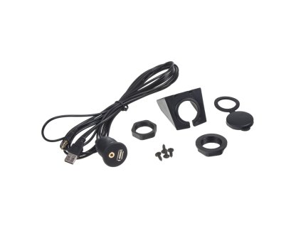 PC7-230 Prodlužovací kabel USB + AUX s panelem na palubní desku