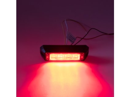 911-C4RED PROFI výstražné LED světlo vnější, červené, 12-24V, ECE R10