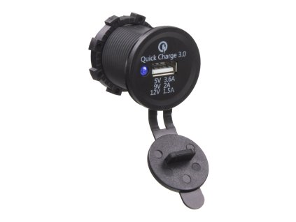 34656 USB zásuvka 12/24V, QC3.0 (QuickCharge)