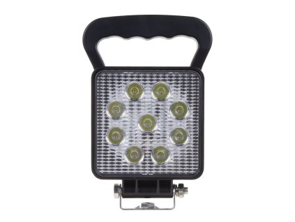 WL-843 LED světlo hranaté, 9x3W, 110x110x35mm, vypínač, ECE R10
