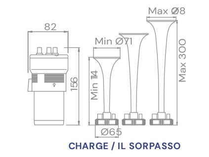 921977 FIAMM MUSIC "IL SORPASSO" 12V fanfáry