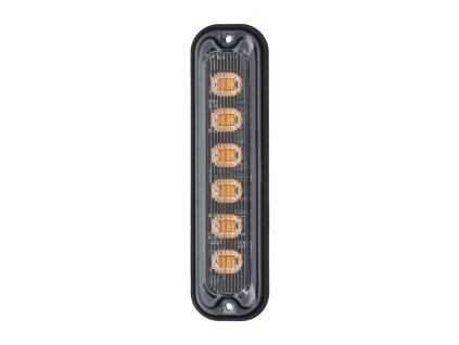 BR006AV PREDATOR 6x4W LED vertikální, 12-24V, oranžový, ECE R65