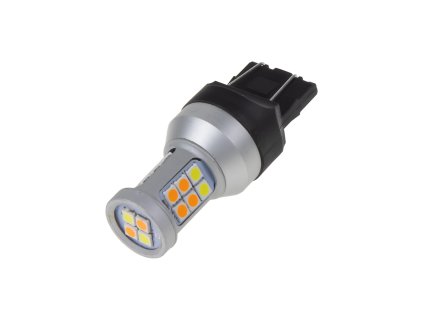 95242 LED T20 (7443) bílá/oranžová, 12-24V, 22LED/5630SMD