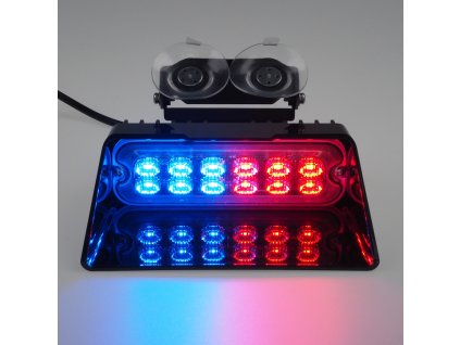 BRW012RB PREDATOR LED vnitřní, 12x LED 3W, 12/24V, červeno-modrý, ECE R10