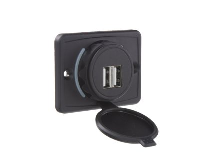 34661.3 2x USB 4,8A zásuvka 12/24V, montáž na povrch