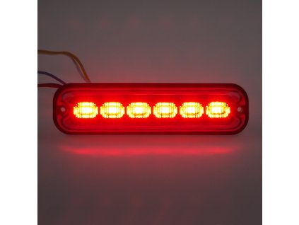 BR006R PREDATOR 6x4W LED, 12-24V, červený, ECE R10