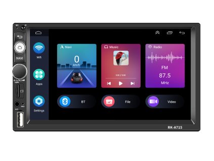 336 4 2din autoradio rk a715 carplay androidauto bluetooth handsfree s gps modulem navigaci dab a dotykovou obrazovkou evtech cz
