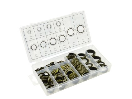 zestaw podkladek metalowo gumowych 150szt 20