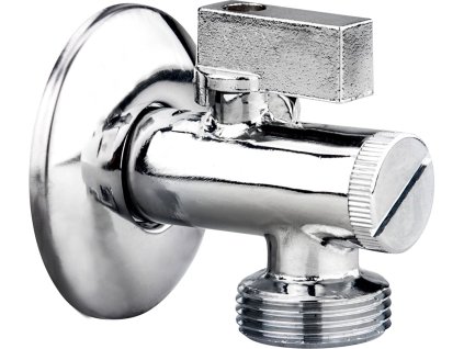 BALLETO EX81155 Ventil rohový s filtrem a kovovou pákou, pračkový, 1/2"-3/4"