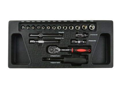 GEKO G10832C Vložka do zásuvky - ráčnová sada 1/4" 25ks CRV