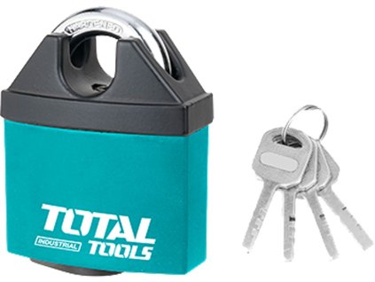 TOTAL-TOOLS TBLK38501 Zámek visací proti povětrnostním vlivům, 50mm, industrial