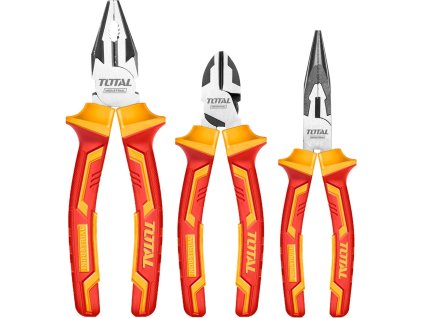 TOTAL-TOOLS THT2K0302 Elektrikářské kleště, sada 3ks, industrial, 1000V, CrV