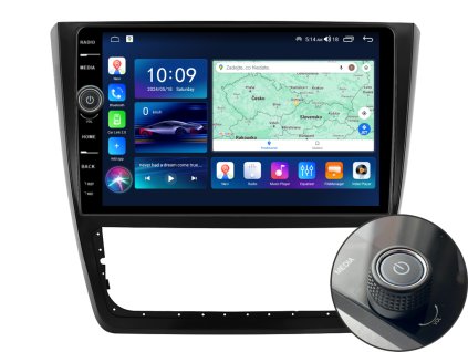 2257 6 everest 1 autoradio s android 13 pro skoda yeti carplay androidauto bluetooth handsfree s gps modulem navigaci dab a lcd ips dotykovou obrazovkou evtech cz