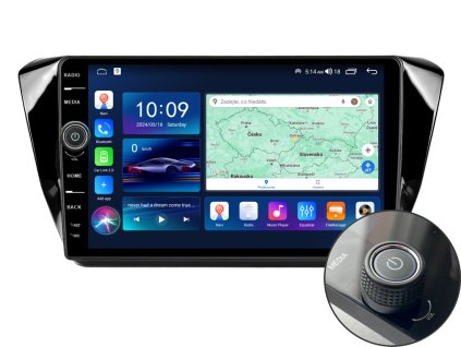 2263 6 everest 1 autoradio s android 13 pro skoda superb 3 volkswagen carplay androidauto bluetooth handsfree s gps modulem navigaci dab a lcd ips dotykovou obrazovkou evtech cz