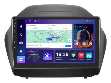 1924 5 isudar 1 autoradio t68b s android 13 pro hyundai ix35 carplay androidauto bluetooth handsfree s gps modulem navigaci dab a dotykovou obrazovkou evtech cz