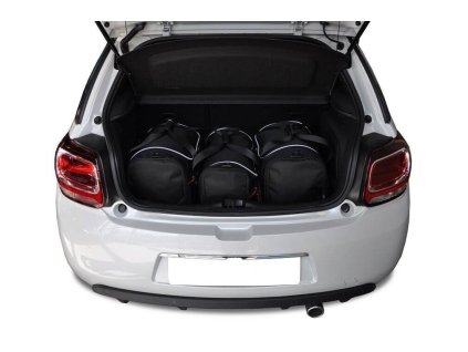 CITROEN DS3 HATCHBACK 2009-2016 TAŠKY DO KUFRU 3 KS
