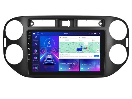3688 bmode autoradio s android pro volkswagen tiguan i mk 1 2007 2015 cerny carplay androidauto a lcd dotykovou obrazovkou evtech cz