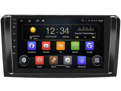 3592 2 isudar autoradio t72 s android pro mercedes benz ml w164 2007 2011 carplay androidauto a dotykovou obrazovkou evtech cz