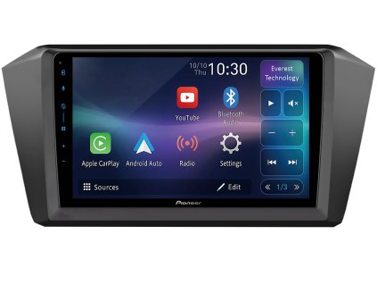 3142 11 pioneer autoradio sph pf97bt pro volkswagen passat b8 2015 2020 cerny carplay androidauto a dotykovou obrazovkou everest technology evtech cz