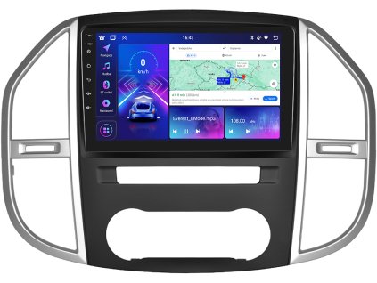 3559 2 bmode autoradio s android pro mercedes benz vito w447 2014 2021 carplay androidauto a lcd dotykovou obrazovkou evtech cz