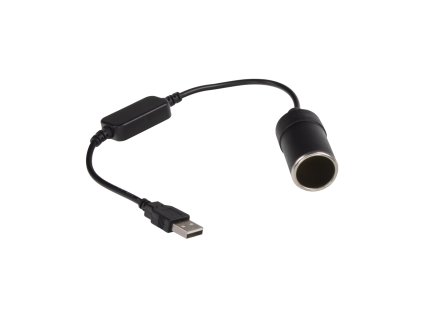 34168 Redukce s měničem napětí USB/CL zásuvka - 5V/12V, 1A