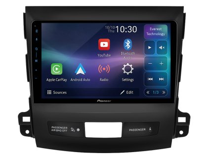 3847 11 pioneer autoradio sph pf97bt pro mitsubishi outlander 2005 2012 citroen c crosser peugeot 4007 carplay androidauto a dotykovou obrazovkou everest technology evtech cz