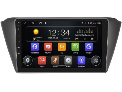 4279 isudar autoradio t75 s android pro skoda fabia iii mk 3 carplay androidauto a dotykovou obrazovkou evtech cz