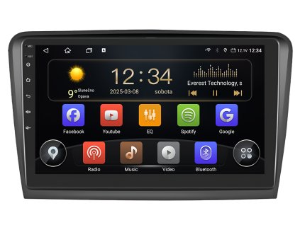 4117 isudar autoradio t75 pro skoda superb 2 s dotykovou obrazovkou evtech cz