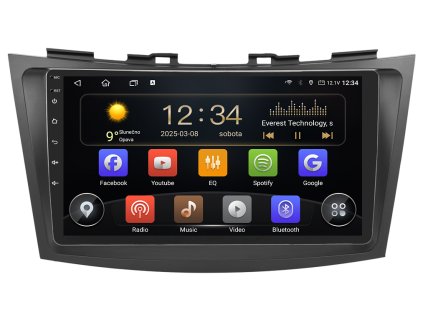 4171 isudar autoradio t75 s android 13 pro suzuki swift carplay androidauto a dotykovou obrazovkou evtech cz