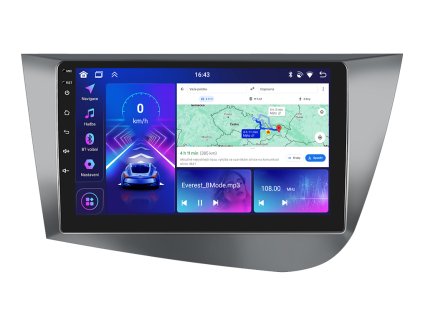 3346 bmode autoradio s android 13 pro seat leon carplay androidauto bluetooth handsfree s gps modulem navigaci dab a lcd ips dotykovou obrazovkou evtech cz