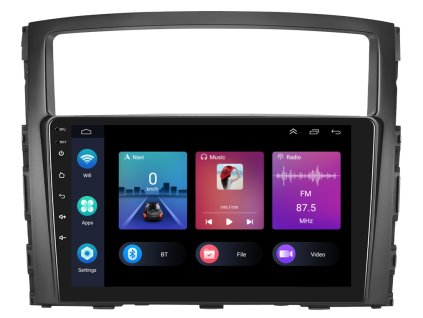 2149 2din autoradio a3018 s android 13 pro mitsubishi pajero carplay androidauto bluetooth handsfree s gps modulem navigaci dab a dotykovou obrazovkou evtech cz