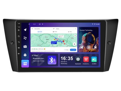 1529 5 isudar 1 autoradio t68b s android 13 pro bmw e90 e92 e93 carplay androidauto bluetooth handsfree s gps modulem navigaci dab a dotykovou obrazovkou evtech cz