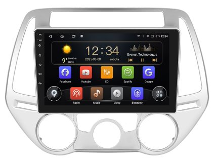 4285 isudar autoradio t75 s android pro hyundai i20 carplay androidauto a dotykovou obrazovkou evtech cz