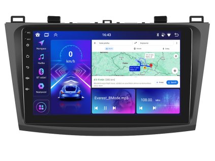 1799 2 bmode autoradio s android 13 pro mazda 3 carplay androidauto bluetooth handsfree s gps modulem navigaci dab a lcd ips dotykovou obrazovkou evtech cz