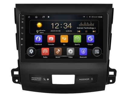 4132 isudar autoradio t75 s android 13 pro mitsubishi outlander carplay androidauto a dotykovou obrazovkou evtech cz