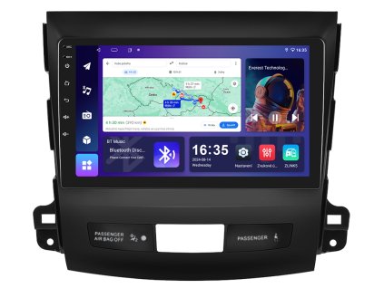 2116 5 isudar 1 autoradio t68b s android 13 pro mitsubishi outlander carplay androidauto bluetooth handsfree s gps modulem navigaci dab a dotykovou obrazovkou evtech cz