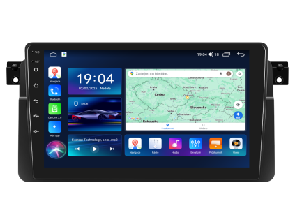 5293 everest evt autoradio a3018 s android 13 pro bmw e46 1 androidauto bluetooth handsfree s gps modulem navigaci dab a dotykovou obrazovkou evtech cz