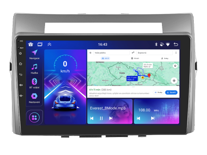 3343 bmode autoradio s android 13 pro toyota corolla verso carplay androidauto bluetooth handsfree s gps modulem navigaci dab a lcd ips dotykovou obrazovkou evtech cz
