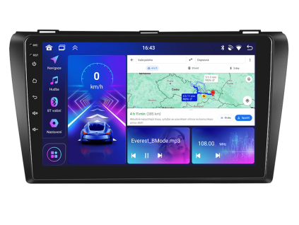 3355 bmode autoradio s android 13 pro mazda 3 carplay androidauto bluetooth handsfree s gps modulem navigaci dab a lcd ips dotykovou obrazovkou evtech cz