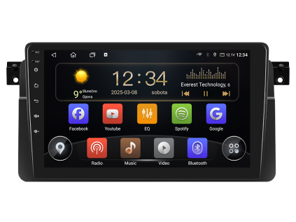 4264 isudar autoradio t75 s android pro bmw e46 carplay androidauto a dotykovou obrazovkou evtech cz